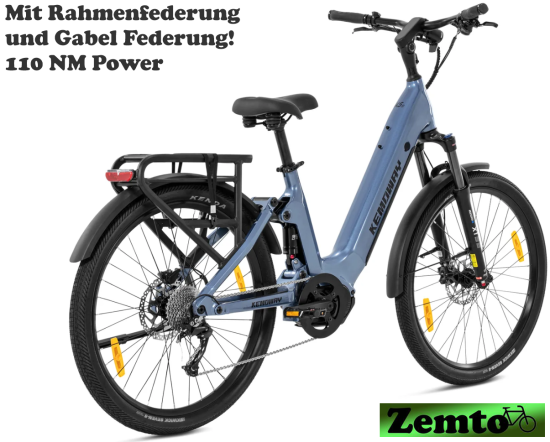 Damen E-Bike Kemoway City K5s, 110NM, 720WH, blau